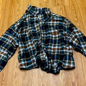 crop top flannel